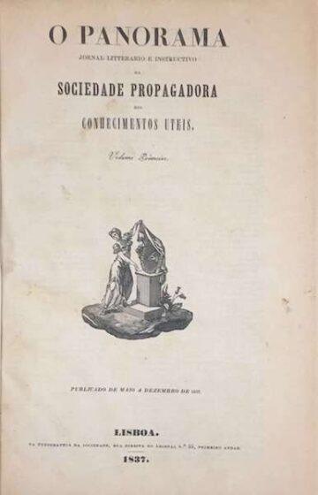 Alexandre Herculano, O Panorama, Jornal literário e instrutivo, Lisboa, 1837-1858