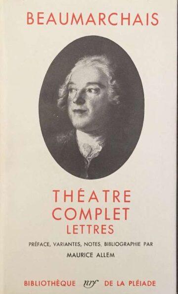 Théatre complet, Lettres