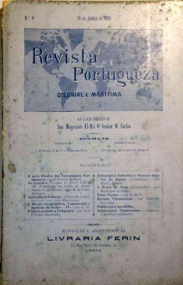 Revista portuguesa Colonial e Marítima, n.º 9, Livraria Ferin
