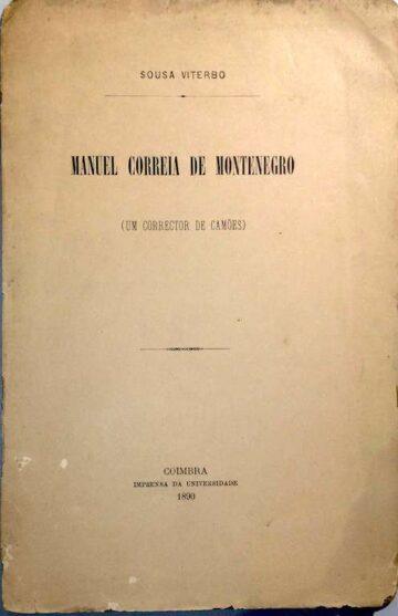 Manuel Correia de montenegro (um corrector de Camões)