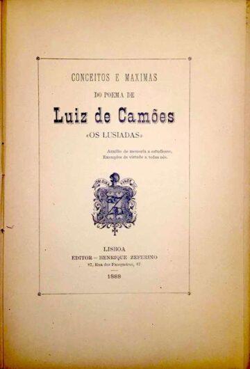 Conceitos e máximas do Poema de Luiz de Camões «Os Lusíadas»