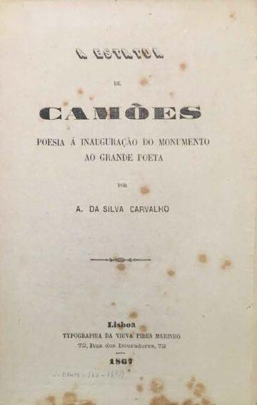 a estátua de Camões, Poesia à inauguração do Monumento ao grande poeta