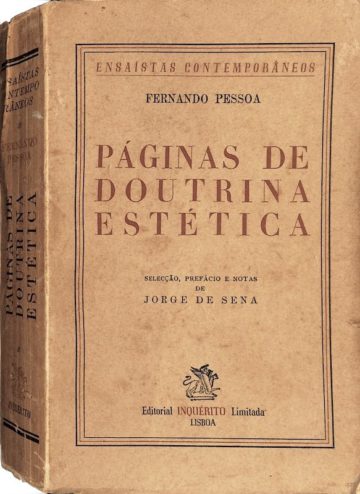 Fernando Pessoa, Páginas de doutrina estética, Editorial Inquérito, Lisboa, 1946