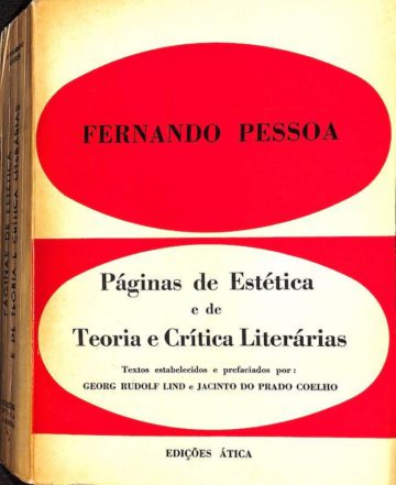 Fernando Pessoa, Páginas de estética e de teoria e crítica literaria. Lisboa, Ática, 1966