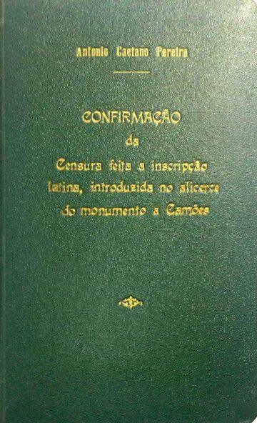 Confirmação da Censura feita a inscrição latina