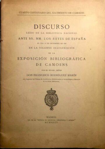 Exposición Bibliográfica de Camoens