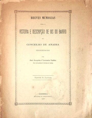 Breves Memórias para a história e descrição de Óis do Bairro no Concelho de Anadia