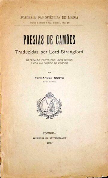 Luís de Camões, Poesias de Camões traduzidas por Lord Strangford, defesa do poeta por Lord Byron e por um crítico da Escócia
