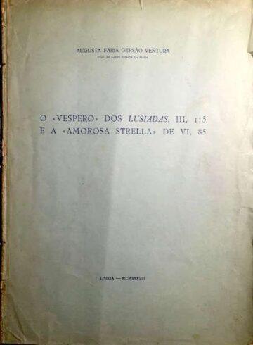 O «Vespero» dos Lusíadas, III, 115 e a «Amorosa Strella» de VI, 85