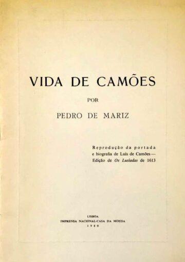 Vida de Camões, Reprodução fac-similada