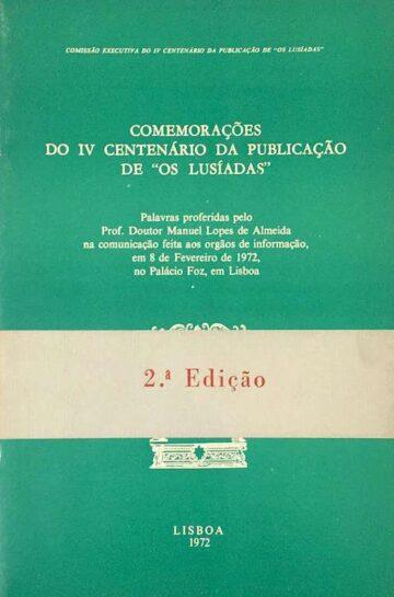 Discurso nas Comemorações do IV Centenário da publicação de "OS Lusíadas"