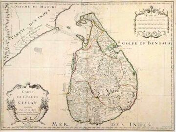 Mapa, Carte De L'Isle de Ceylan