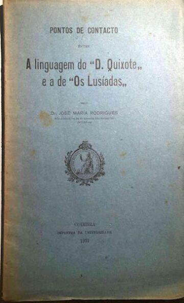 A linguagem do D. Quixote e a de Os Lusíadas