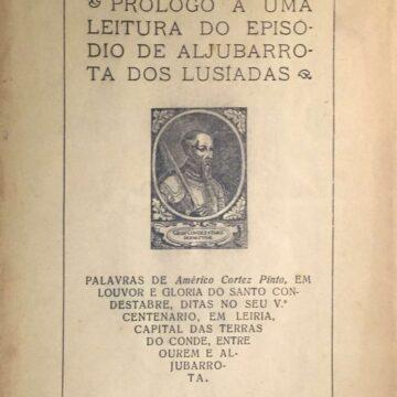 Prólogo a uma leitura do episódio de Aljubarrota dos Lusíadas