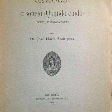 Camões: o soneto "Quando cuido"