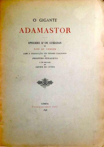 O gigante Adamastor, com a tradução em versos italianos de Próspero Peragallo