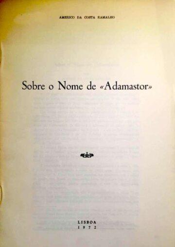 Sobre o nome de «Adamastor»