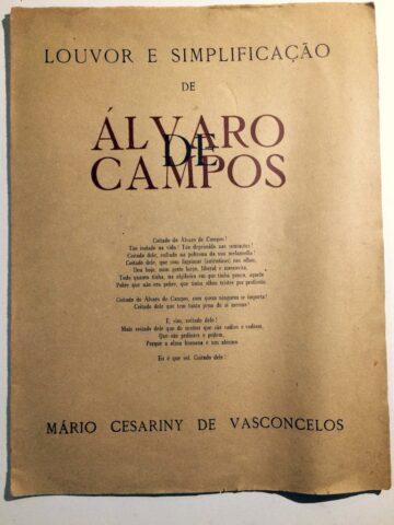 Louvor e simplificação de Álvaro de Campos