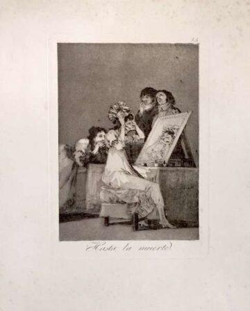Francisco de Goya y Lucientes, Los caprichos, n.º 55 «Hasta la muerte»