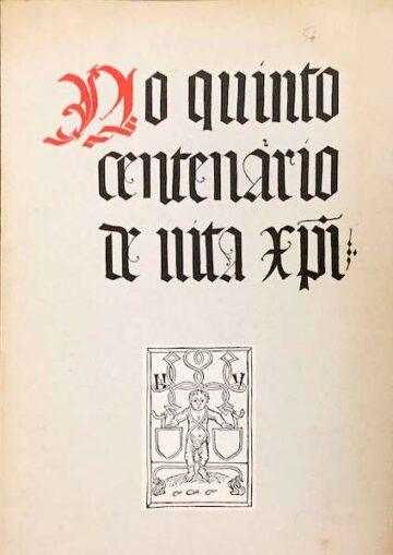 No quinto centenário da Vita Christi