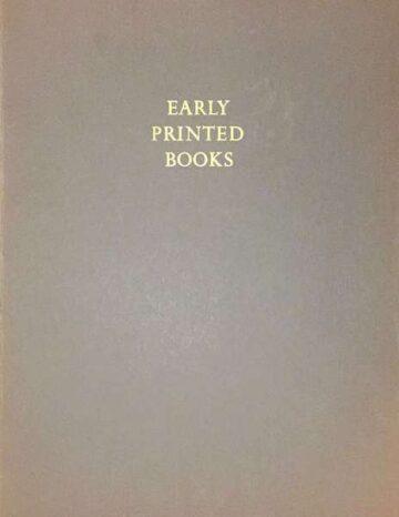 Early printed books