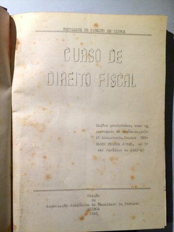 Curso de direito fiscal (Sebenta)