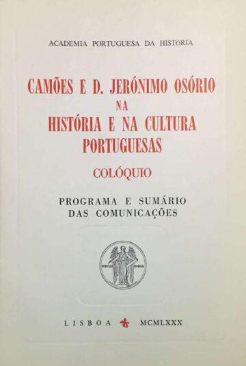Camões e D. Jerónimo Osório na História e na Cultura Portuguesas