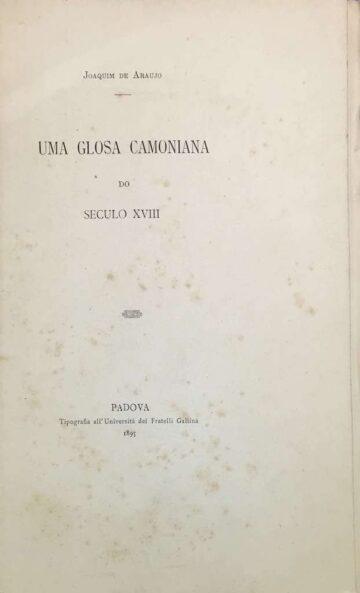 Uma glosa camoniana do século XVIII