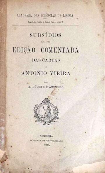 Subsídios para uma edição comentada das cartas de António Vieira