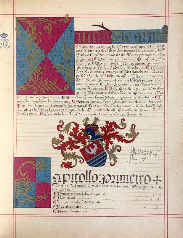 João du Cros, Livro do Armeiro Mor,