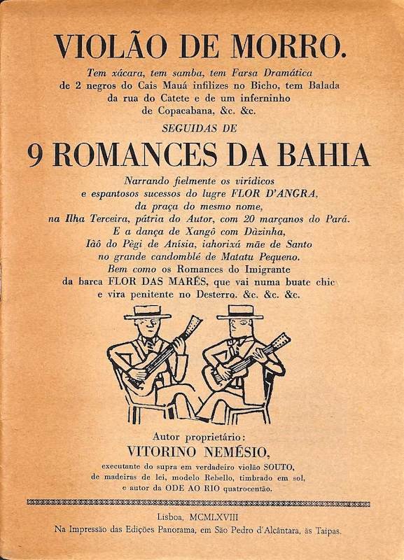 Violão de morro... seguidas de 9 romances da Bahia