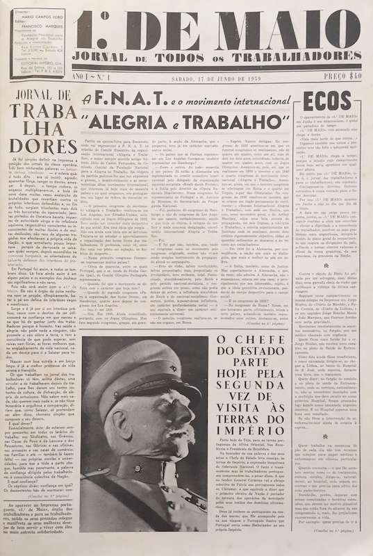 Semanário 1 de maio jornal de todos os trabalhadores