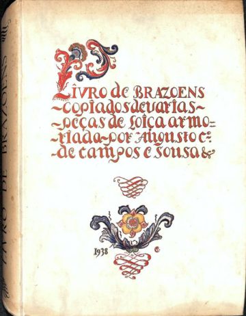 Livro de Brasões copiados de várias peças de loiça armoriada