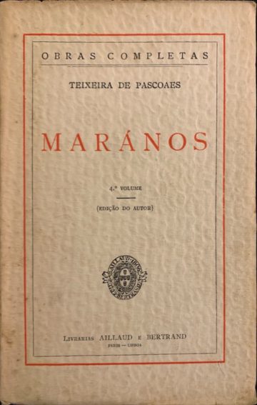 Teixeira de Pascoaes, Marános, Bertrand, Lisboa, sd