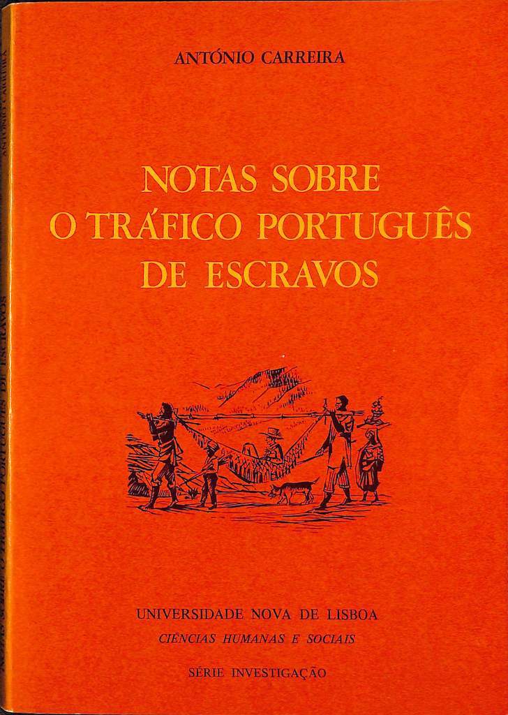 Capa de livro com desenho de dois africanos a transportar colono branco