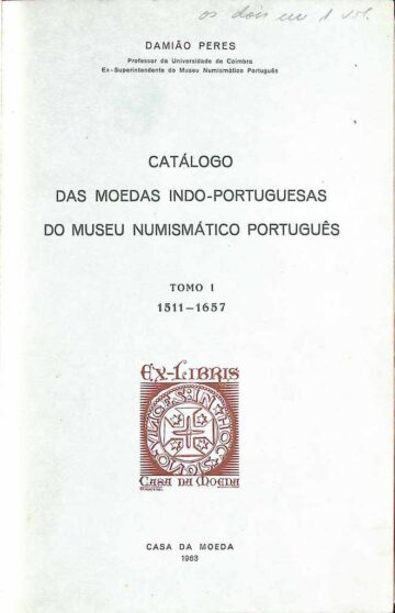 Catálogo das moedas indo-portuguesas do Museu Numismático Português (1511-1961)