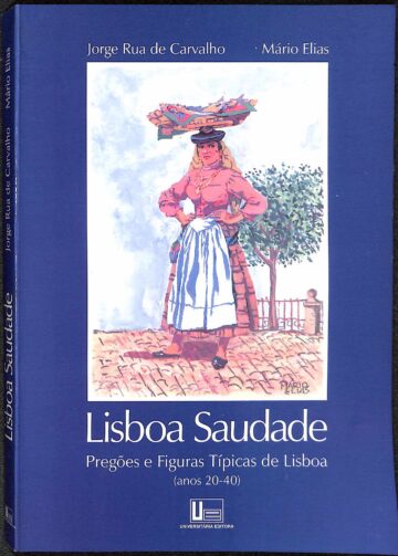 Capa do livro com varina Lisboa saudade: pregões e figuras típicas de Lisboa
