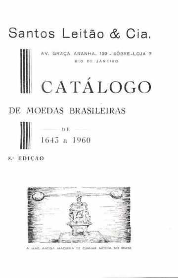 Catálogo: preço corrente de moedas brasileiras de 1643 a 1960