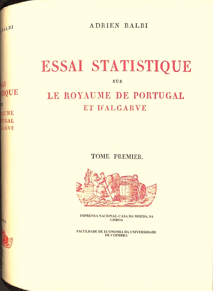 Capa de livro Essai statistique sur le royaume de Portugal et d'Algarve.
