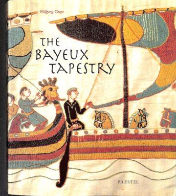 Capa de livro com fragmento da tapeçaria de Bayeux