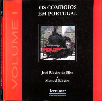 Capa de livro com locomotiva