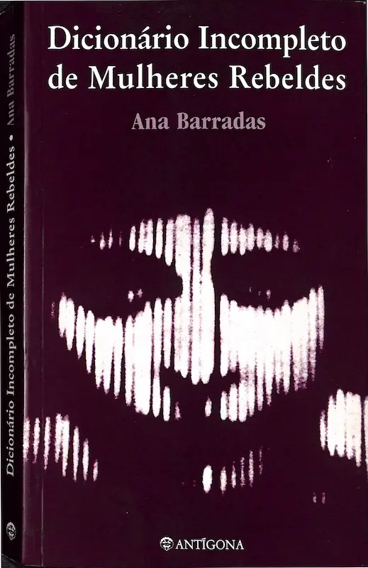 Capa do livro Dicionário Incompleto de Mulheres Rebeldes de Ana Barradas - Editora Antígona.