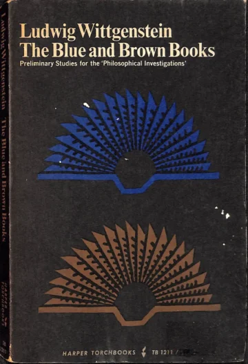 Capa do livro The Blue and Brown Books, Wittgenstein