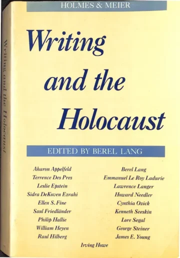 Writing and the Holocaust