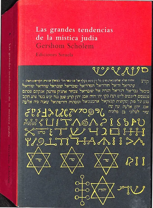 Capa de «Las grandes tendencias de la mística judía», de Gershom Scholem — Ediciones Siruela