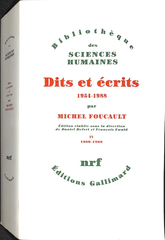 Dits et écrits, 1954-1988 — Tomos I a IV